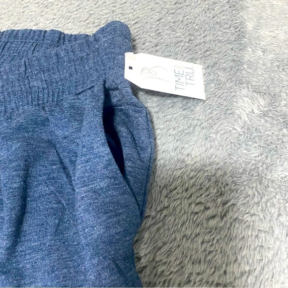 Women’s Time and Tru MATERNITY Jogger Pants Blue Size XL (16-18) with Pockets - Picture 3 of 6